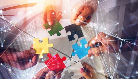 Puzzle de regroupement de ressources