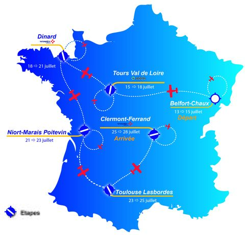 Tour aérien Jeunes Pilotes 